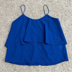 Paper Crane Womens Size M Royal Blue Spaghetti Strap Top